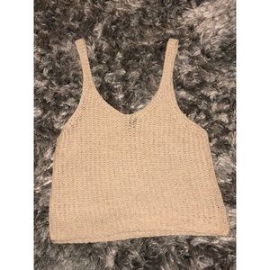 Knitted Crop Tank Top